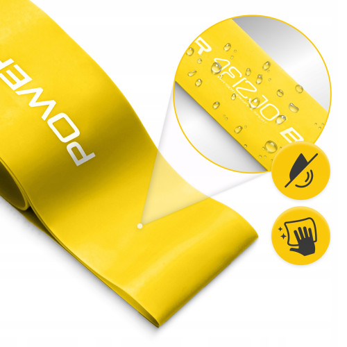 Резинка для фітнеса  4FIZJO Mini Power Band 0.8 мм 5-10 кг Yellow - фото №2